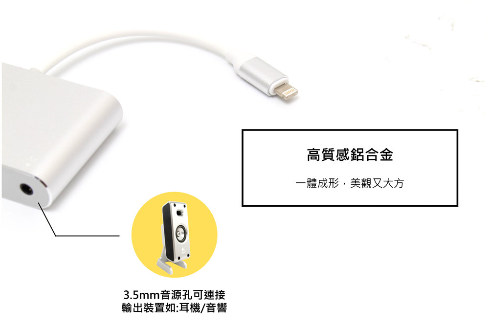 lightning轉HDMI+VGA二合一